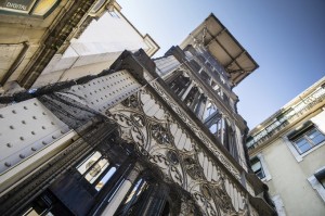 Santa Justa Elevator in Lisbon, Portugal.